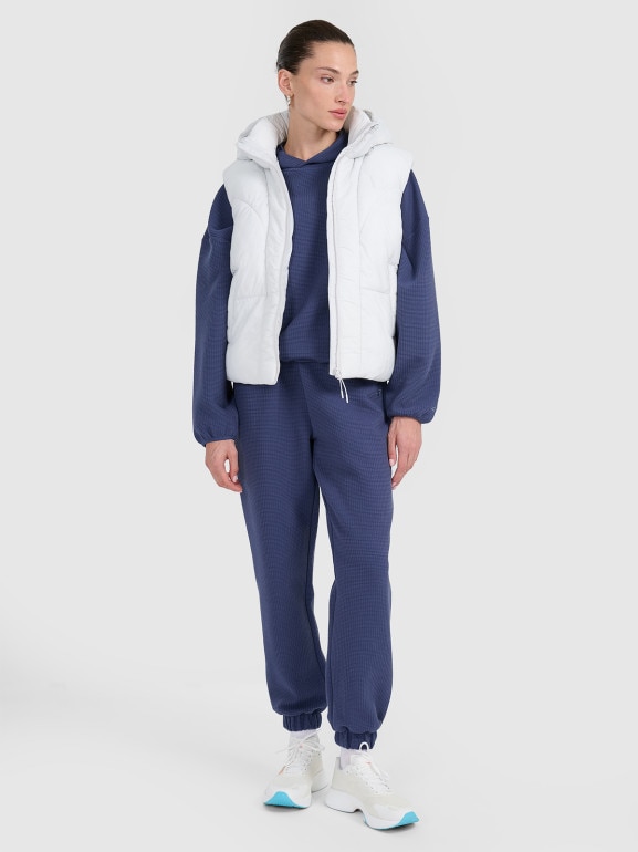 Damskie spodnie dresowe 4F 4FWAW25TTROF1184 - niebieskie