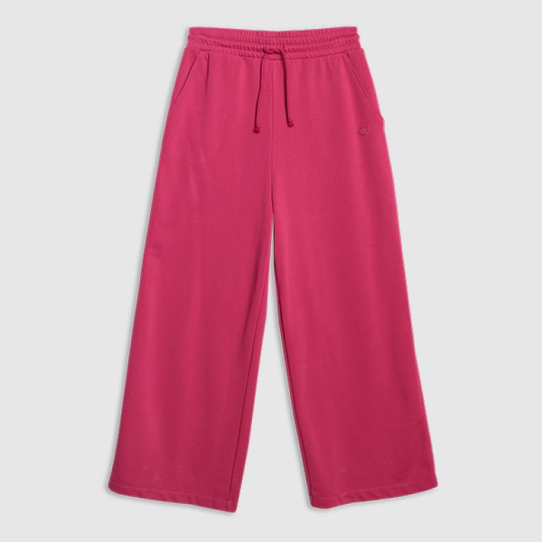 Damskie spodnie dresowe 4F 4FWAW25TTROF1204 - różowe