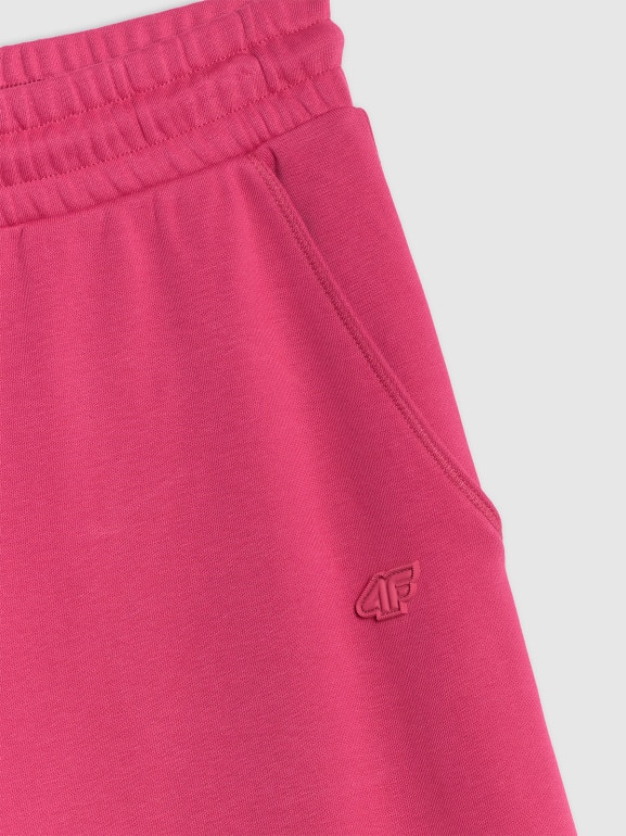 Damskie spodnie dresowe 4F 4FWAW25TTROF1204 - różowe