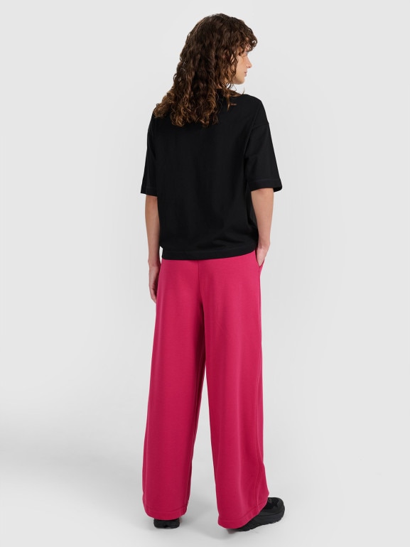 Damskie spodnie dresowe 4F 4FWAW25TTROF1204 - różowe