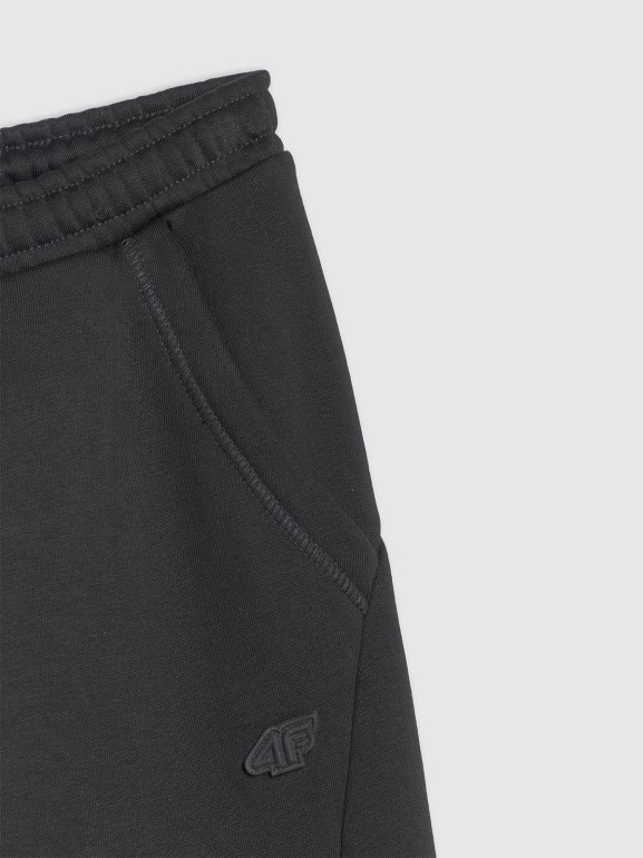 Damskie spodnie dresowe joggery 4F 4FWAW25TTROF1205 - czarne