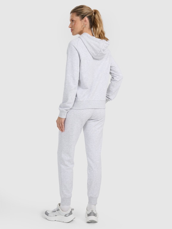 Damskie spodnie dresowe joggery 4F 4FWMM00TTROF0945 - szare