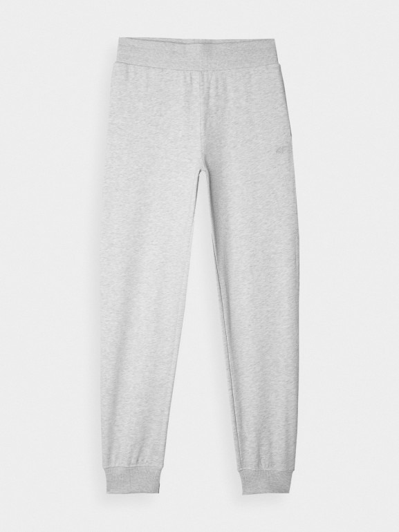 Damskie spodnie dresowe joggery 4F 4FWMM00TTROF0945 - szare