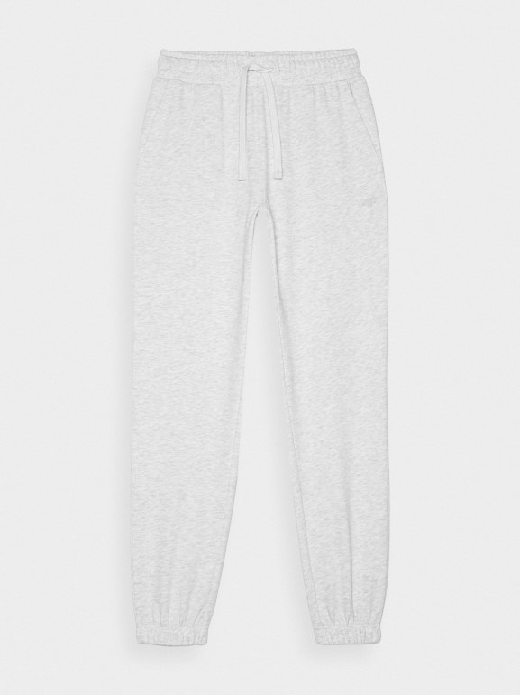 Damskie spodnie dresowe joggery 4F 4FWMM00TTROF1138 - szare 