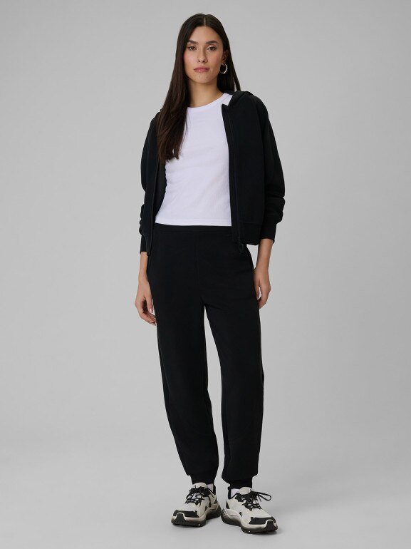 Damskie spodnie dresowe joggery 4F 4FWSS26TTROF1410 - czarne