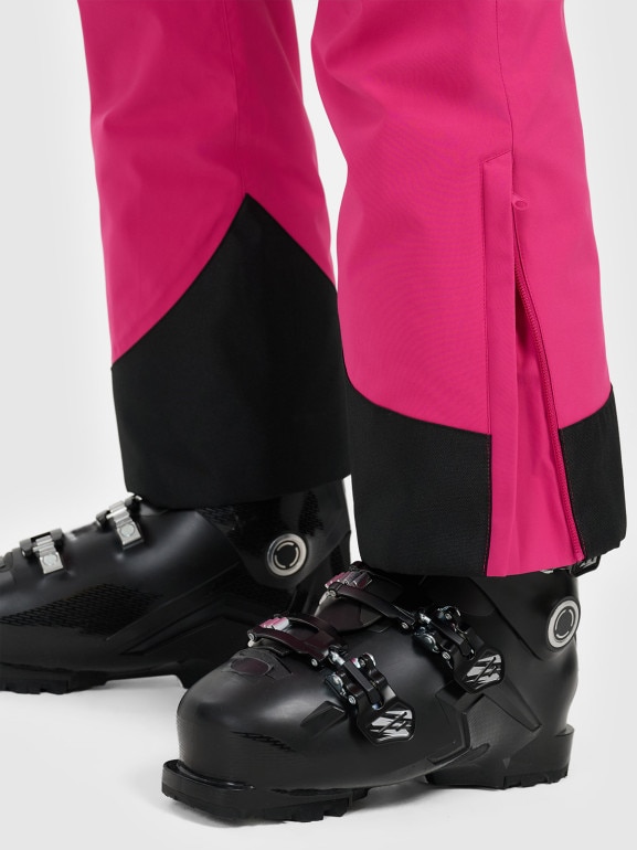 Damskie spodnie narciarskie 4F 4FWAW25TFTRF0941 - różowe