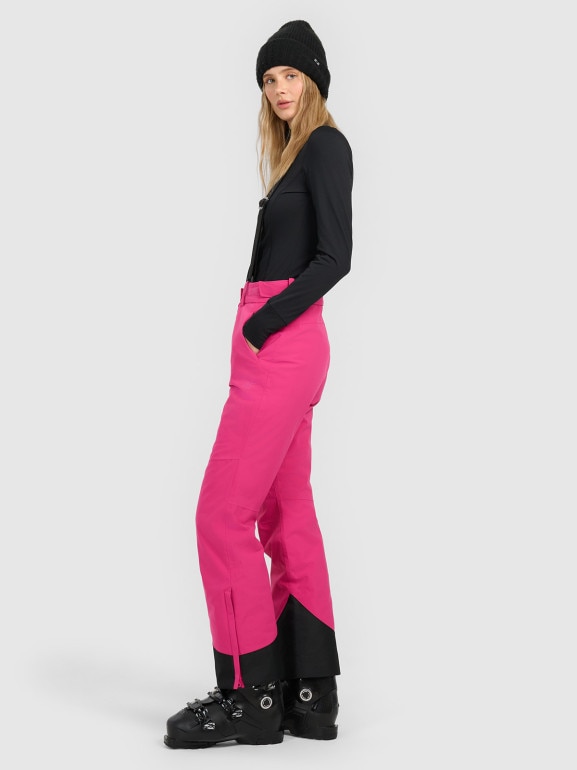 Damskie spodnie narciarskie 4F 4FWAW25TFTRF0941 - różowe