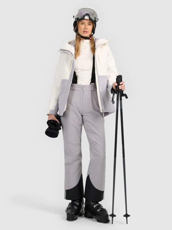 Damskie spodnie narciarskie 4F 4FWAW25TFTRF0941 - szare