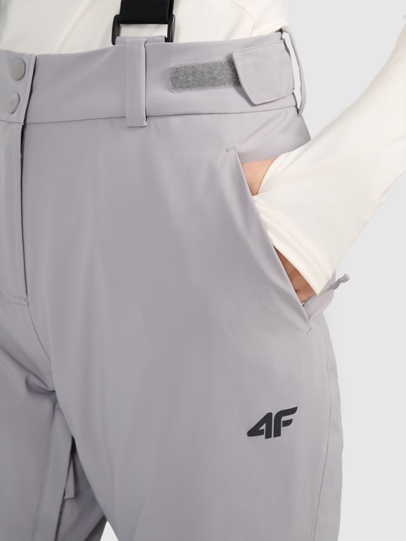 Damskie spodnie narciarskie 4F 4FWAW25TFTRF0941 - szare