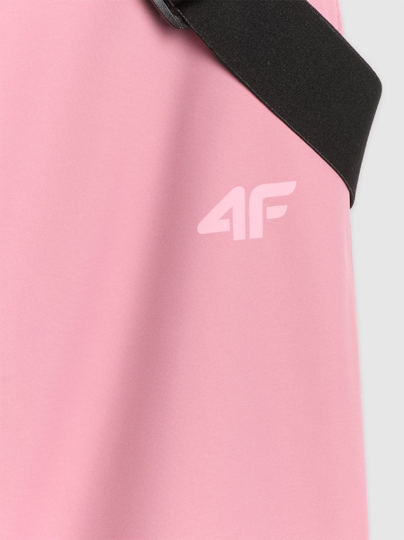 Damskie spodnie narciarskie 4F 4FWAW25TFTRF1157 - różowe