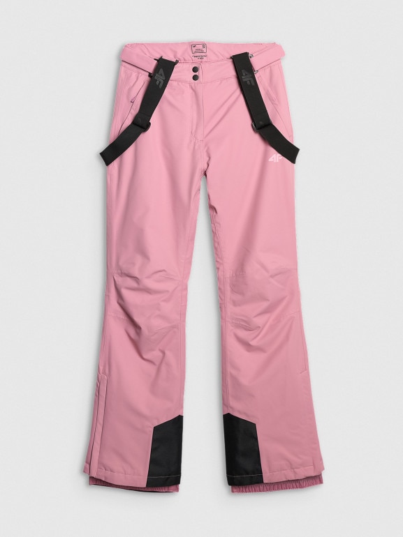 Damskie spodnie narciarskie 4F 4FWAW25TFTRF1157 - różowe