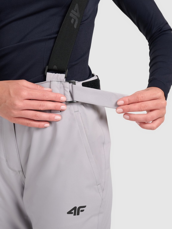 Damskie spodnie narciarskie 4F 4FWAW25TFTRF1157 - szare