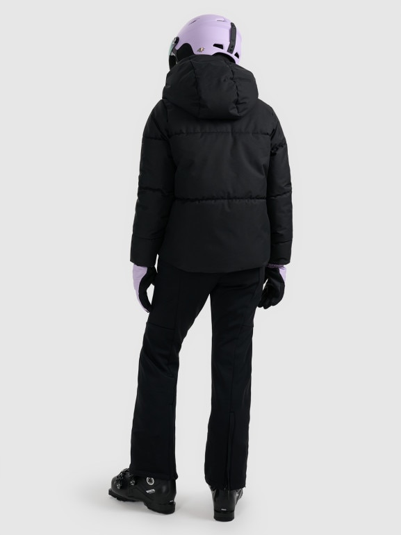 Damskie spodnie narciarskie softshell 4F 4FWAW25TFTRF0943 - czarne