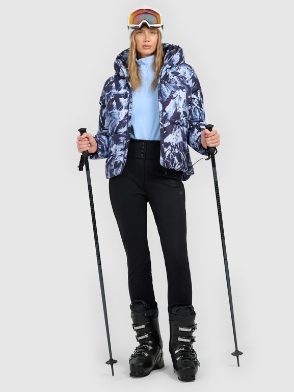 Damskie spodnie narciarskie softshell 4F 4FWAW25TFTRF0945 - czarne