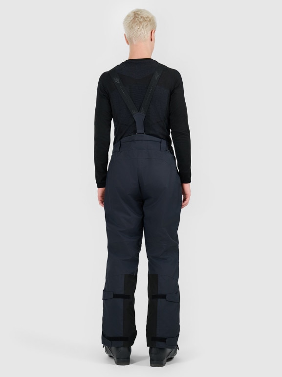 Damskie spodnie narciarskie z szelkami Dermizax 20000 4F 4FWAW25TFTRM0902 - czarne