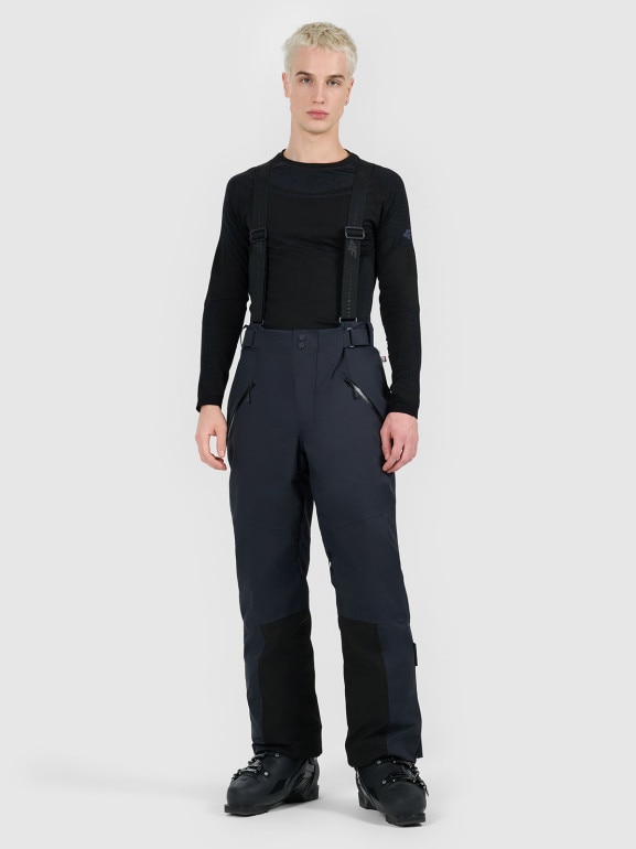 Damskie spodnie narciarskie z szelkami Dermizax 20000 4F 4FWAW25TFTRM0902 - czarne