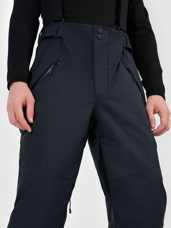 Damskie spodnie narciarskie z szelkami Dermizax 20000 4F 4FWAW25TFTRM0902 - czarne