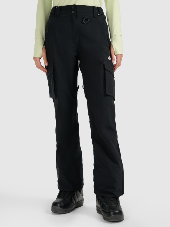 Damskie spodnie snowboardowe 4F 4FWAW25TFTRF1220 - czarne