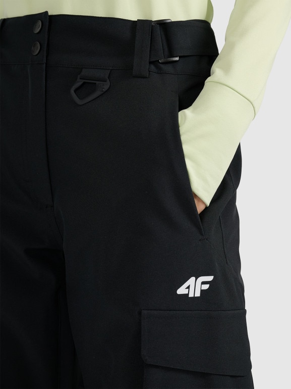 Damskie spodnie snowboardowe 4F 4FWAW25TFTRF1220 - czarne