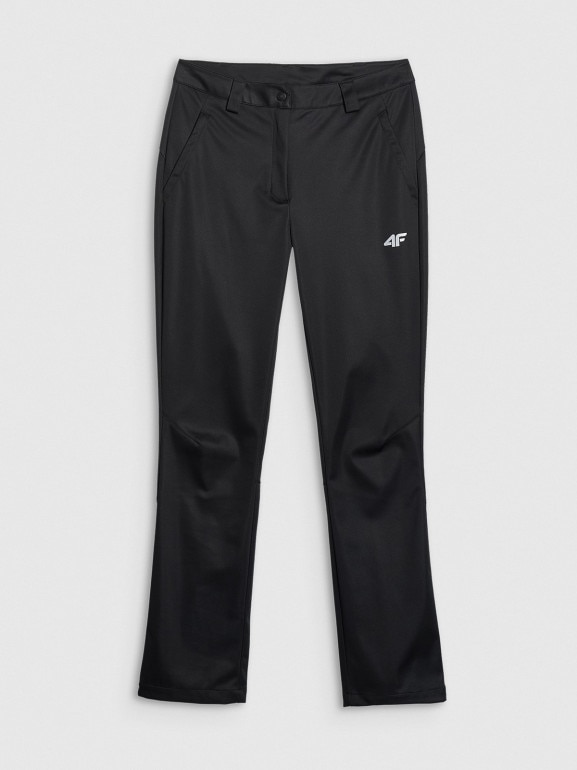 Damskie spodnie softshellowe 4F 4FRAW25TFTRF1236 - czarne