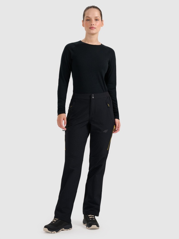 Damskie spodnie trekkingowe 4F 4FRAW25TFTRF1234 - czarne