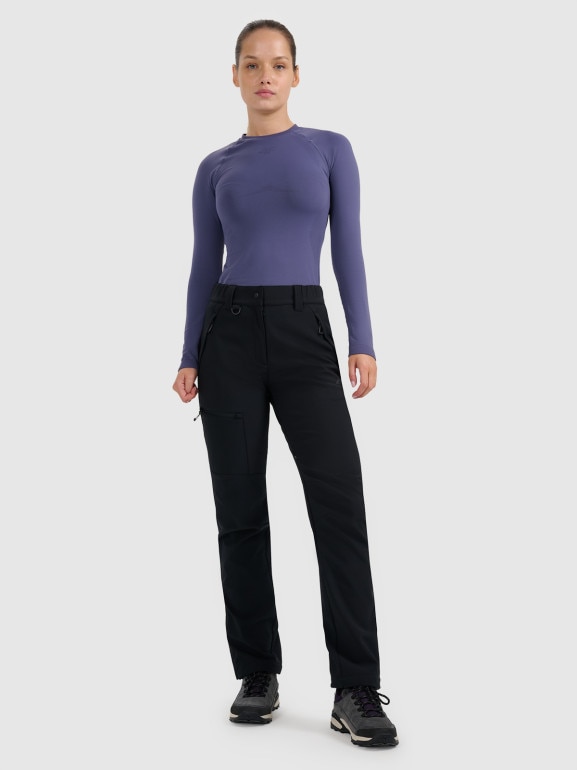 Damskie spodnie trekkingowe 4F 4FRAW25TFTRF1235 - czarne