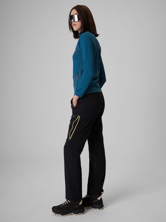 Damskie spodnie trekkingowe 4F 4FWSS26TFTRF1347 - czarne