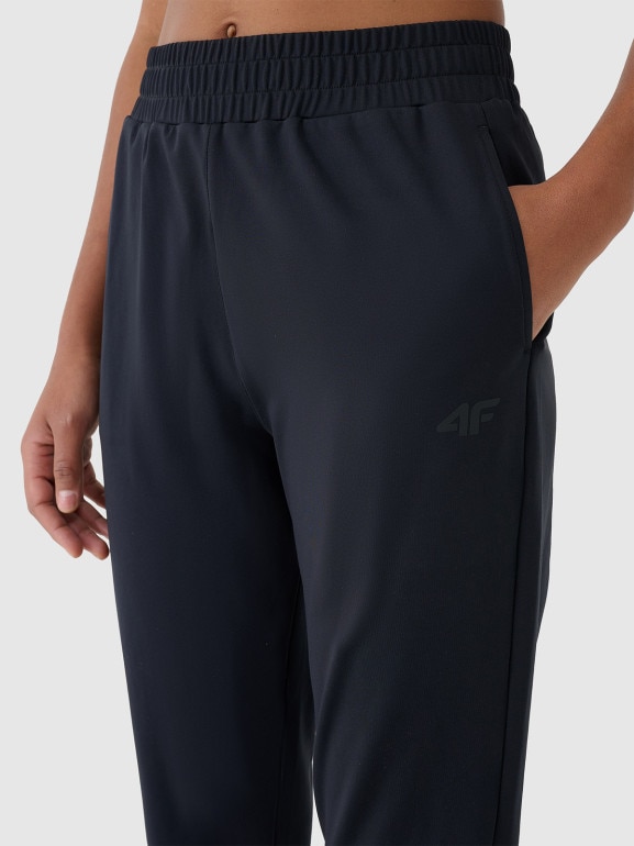Damskie spodnie treningowe 4F 4FWSS26TFTRF1074 - czarne
