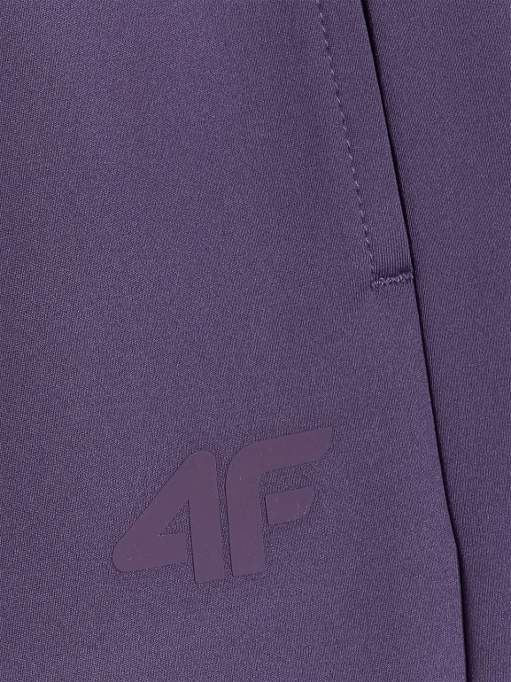 Damskie spodnie treningowe 4F 4FWSS26TFTRF1074 - fioletowe