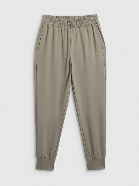 Damskie spodnie treningowe 4F 4FWSS26TFTRF1074 - khaki