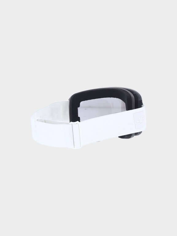 Gogle narciarskie z powłoką lustrzaną uniseks 4F 4FWMM00AGOGU063 - białe