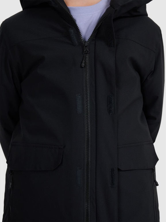 Chłopięca kurtka przejściowa 4F 4FJRAW25TJACM309 - czarna