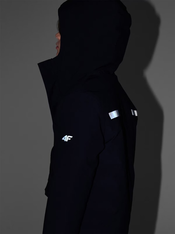 Chłopięca kurtka przejściowa 4F 4FJRAW25TJACM309 - czarna
