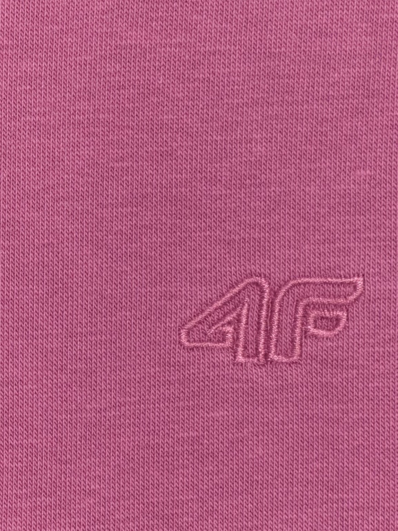Dziewczęca bluza nierozpinana z kapturem 4F 4FJRAW25TSWSF2467 - fioletowa