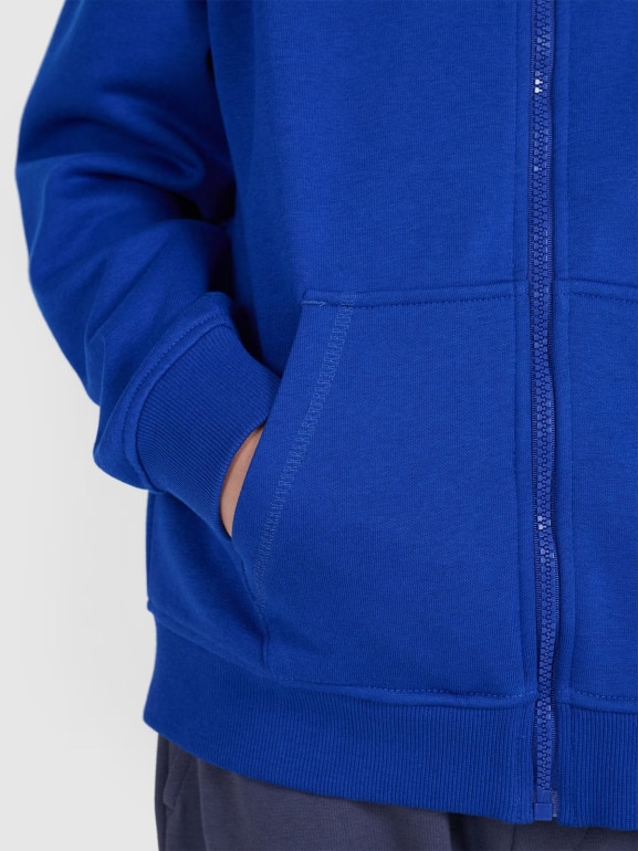 Chłopięca bluza rozpinana z kapturem 4F 4FJRAW25TSWSM2488 - niebieska