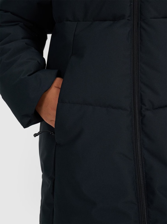 Dziewczęcy płaszcz zimowy 4F 4FJRAW25TTJAF1068 - czarny