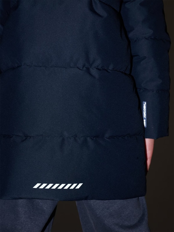 Chłopięcy płaszcz zimowy 4F 4FJRAW25TTJAM1069 - czarny