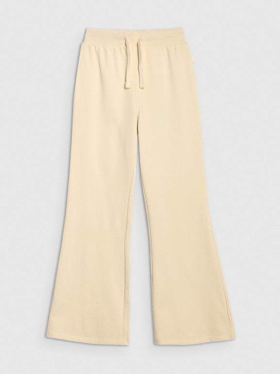 Dziewczęce spodnie dresowe 4F 4FJRAW25TTROF1600 - beżowe