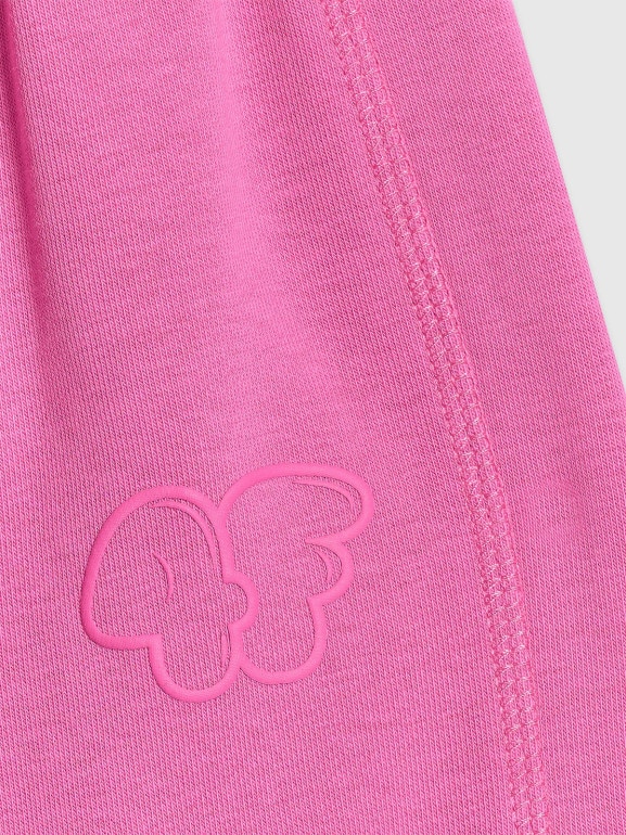 Dziewczęce spodnie dresowe 4F 4FJRAW25TTROF1601 - różowe