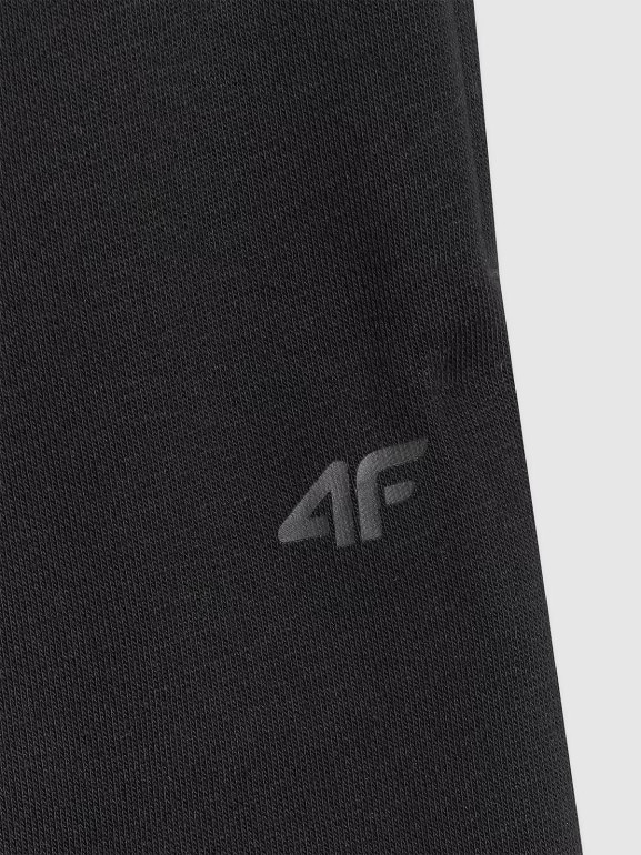 Chłopięce spodnie dresowe 4F 4FJRAW25TTROM1670 - czarne