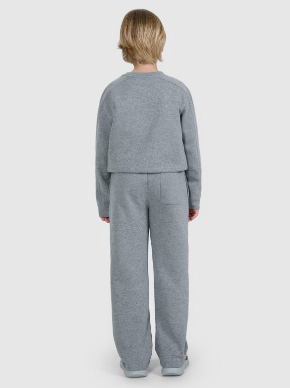 Chłopięce spodnie dresowe 4F 4FJRAW25TTROM1670 - szare