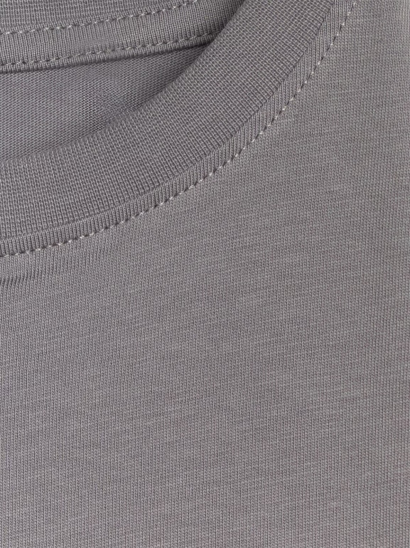 Dziewczęcy t-shirt oversize z nadrukiem 4F 4FJRAW25TTSHF3197 - szary