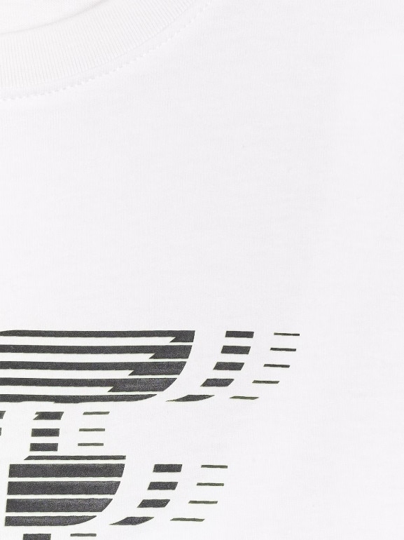 Chłopięcy t-shirt z nadrukiem 4F 4FJRAW25TTSHM3165 - biały