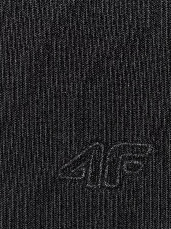 Dziewczęca bluza rozpinana z kapturem 4F 4FJRMM00TSWSF2464 - czarny