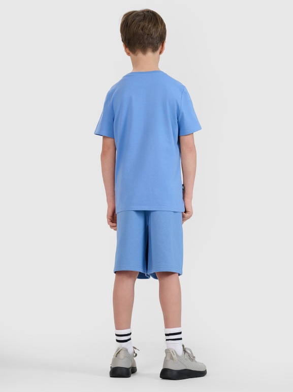 Chłopięce spodenki dresowe 4F 4FJRSS25TSHOM685 - niebieskie