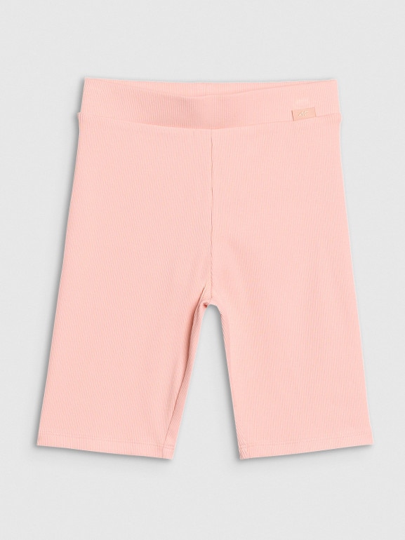 Dziewczęce legginsy kolarki 4F 4FJRSS25TSTIF019 - różowe