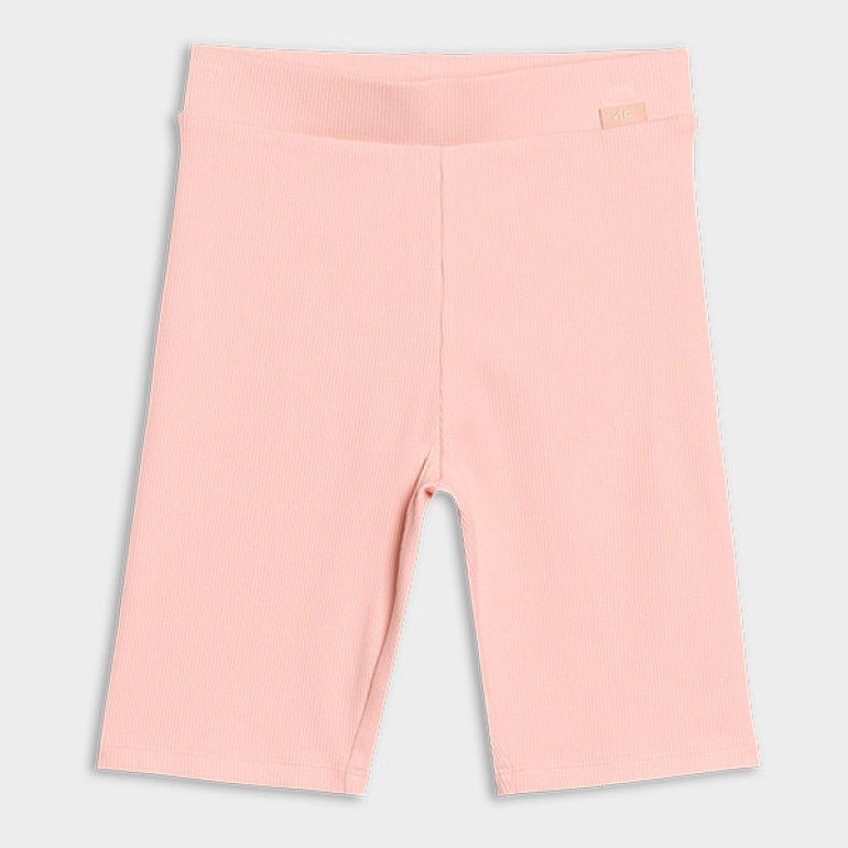 Dziewczęce legginsy kolarki 4F 4FJRSS25TSTIF019 - różowe