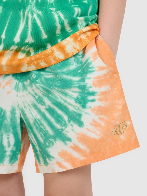 Chłopięce spodenki plażowe 4F 4FJRSS25UBDSM184 - multikolor