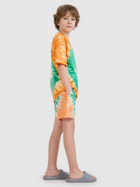 Chłopięce spodenki plażowe 4F 4FJRSS25UBDSM184 - multikolor