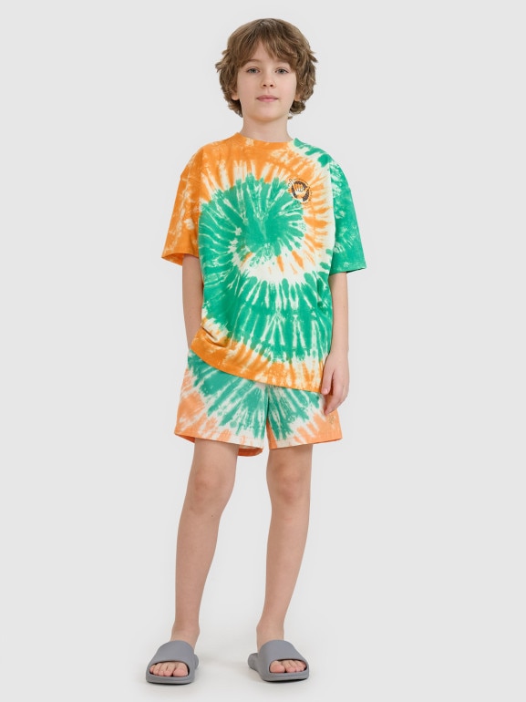 Chłopięce spodenki plażowe 4F 4FJRSS25UBDSM184 - multikolor